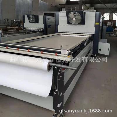 TM2480双工位大负压橱柜门真空覆膜机自动裁膜自动锁扣