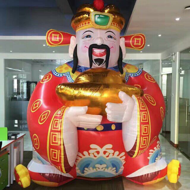 【厂家】大型新款充气财神气模 各种造型充气财神卡通模型