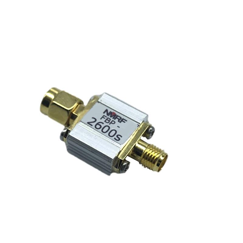 2600MHzWiMAX专用SAW带通滤波器，1dB通带2555-2655MHz，SMA接