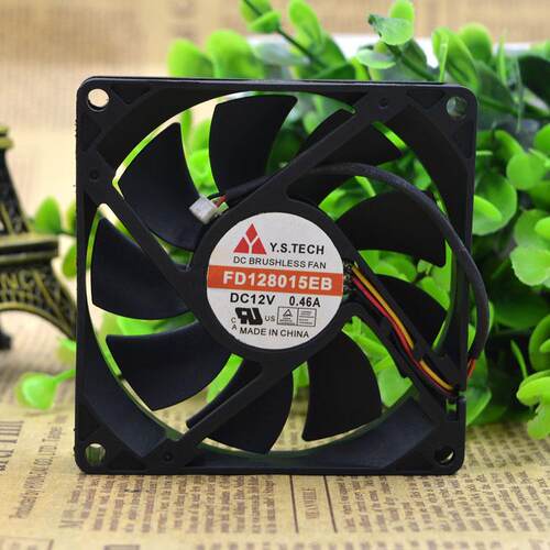 原装元山FD128015EB801512V0.46A8CM/厘米大风量双滚珠风扇