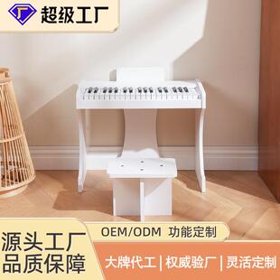 37键立式小木琴儿童钢琴玩具宝宝早教电子琴木质电钢琴儿童电子琴