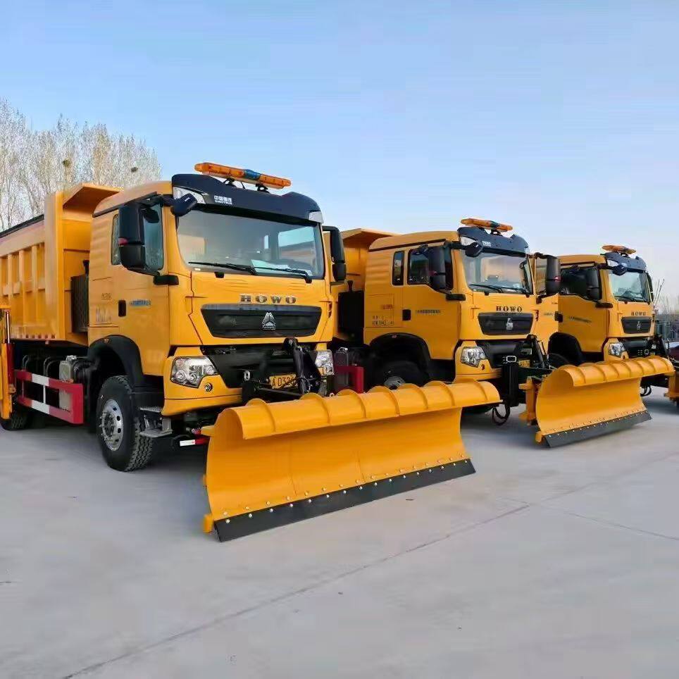 高速公路养护冬季应急除雪车推雪铲除雪滚刷融雪撒布机洒盐机