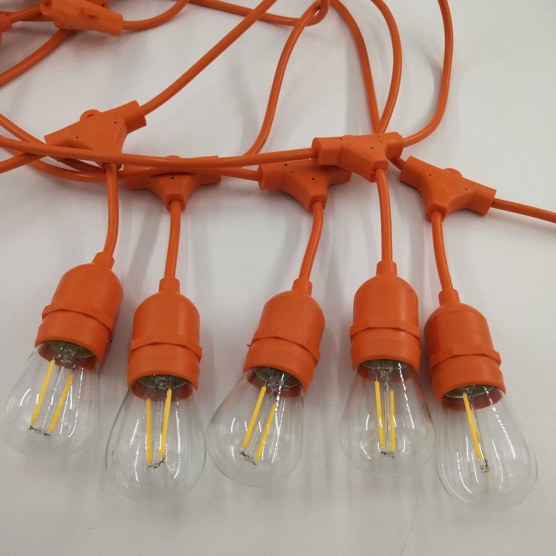 供应电源线户外灯串E27/E26电源线美式灯串欧式太阳能板