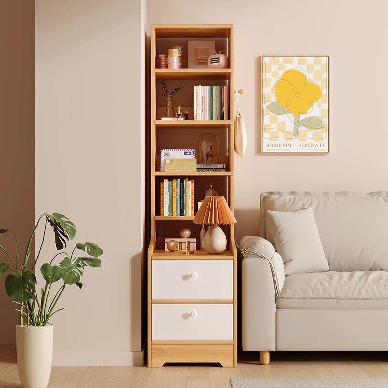 沙发边柜客厅2024新款落地收纳架储物柜靠墙角落窄高柜夹缝置物柜