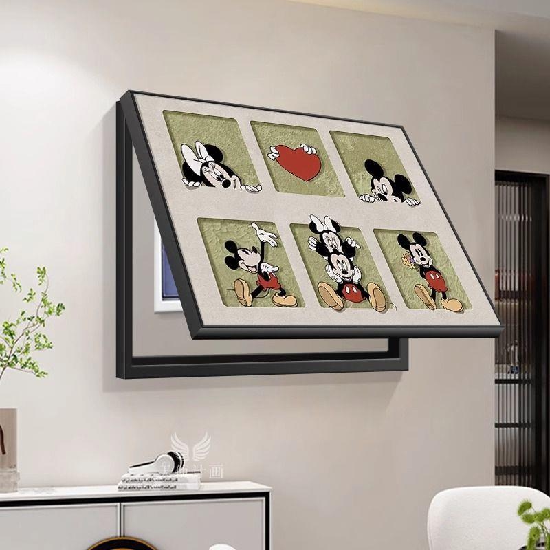 电表箱装饰画免打孔遮挡配电箱多媒体盒电闸箱开关弱电箱客厅挂画