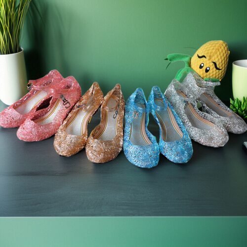 Frozen冰雪奇缘公主女孩 水晶鞋 elsa Jelly Kids baby Shoes