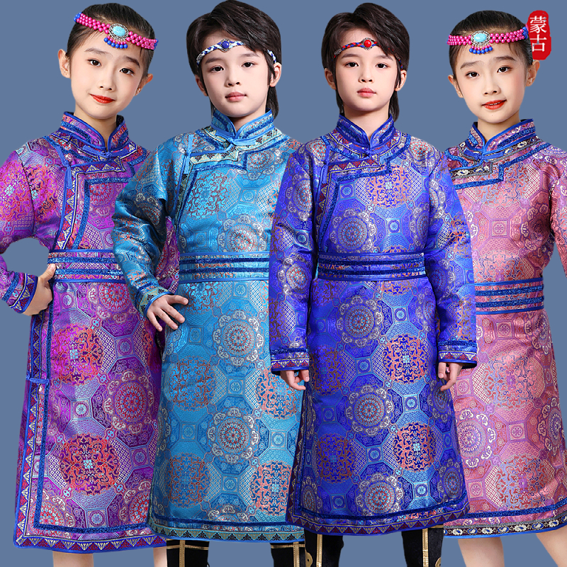 蒙古服装男女同款传统蒙古袍