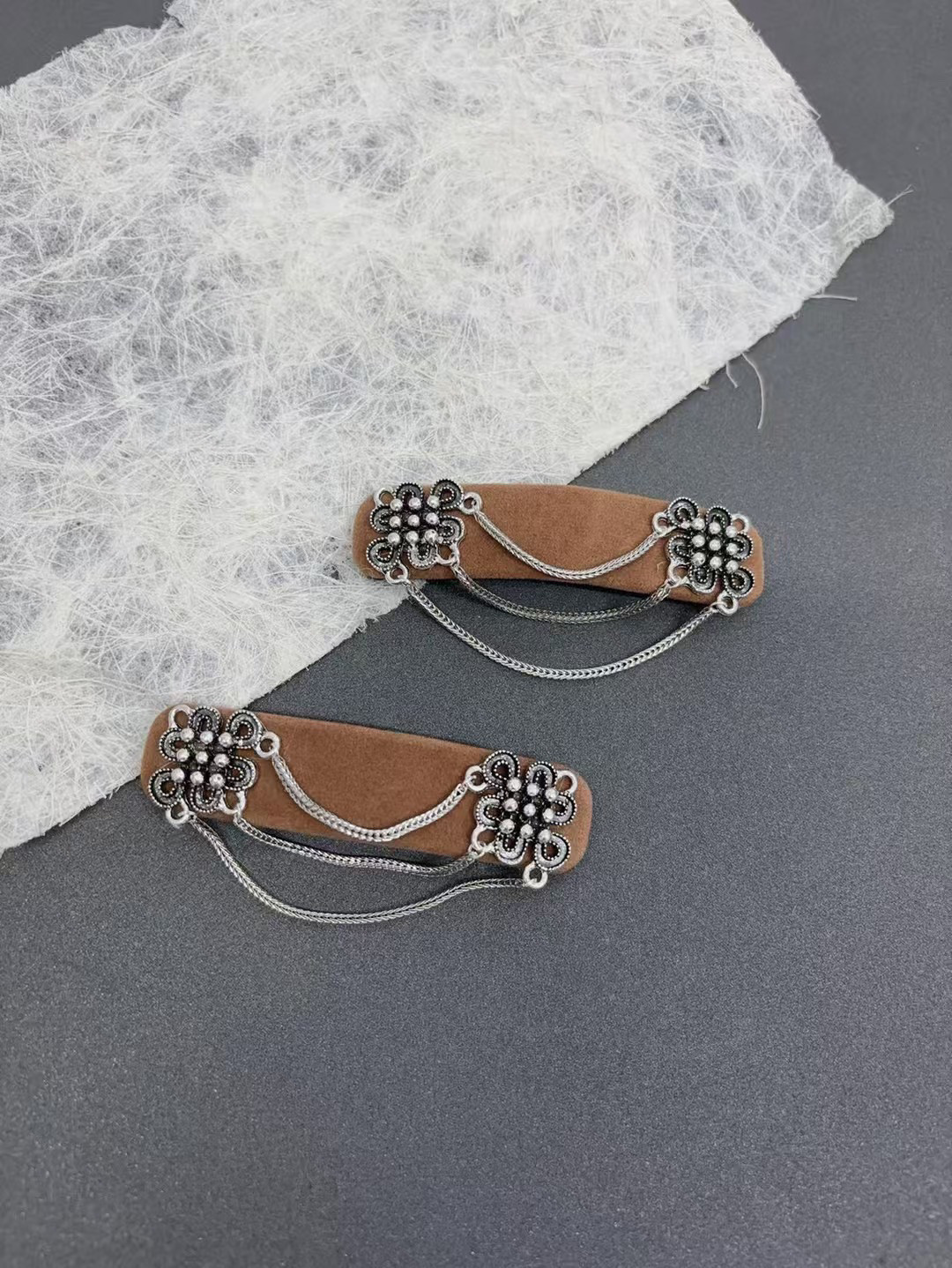 民族风新款蒙古发夹植绒流苏挂链对夹刘海边夹BB夹少数民族头饰品,饰品/流行首饰/时尚饰品新,发饰,淘宝优惠券,粉丝福利购,淘宝优惠卷