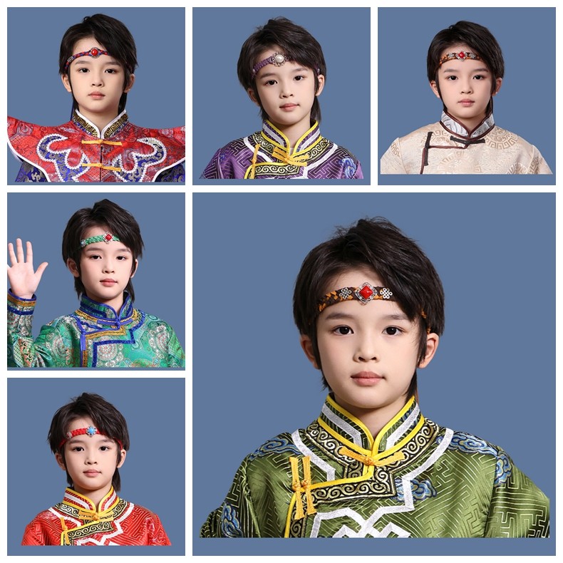蒙古族新款手工男女头带演出服装配饰蒙古舞蹈头饰绑带发带可调节