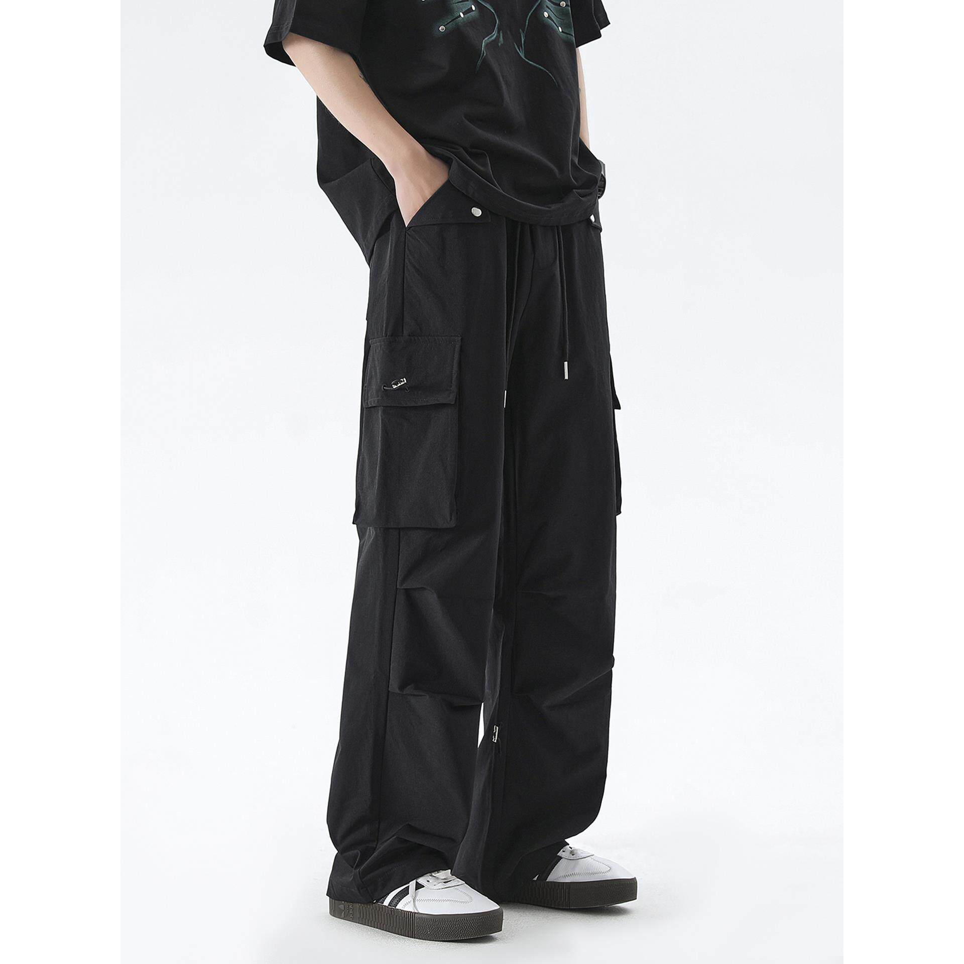 XWWF潮牌工装裤男夏季薄款速干美式冲锋裤子直筒宽松休闲运动长裤