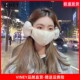 Viney口罩女加绒保暖冬季 加厚防寒面罩骑行电动车护耳毛绒耳罩潮