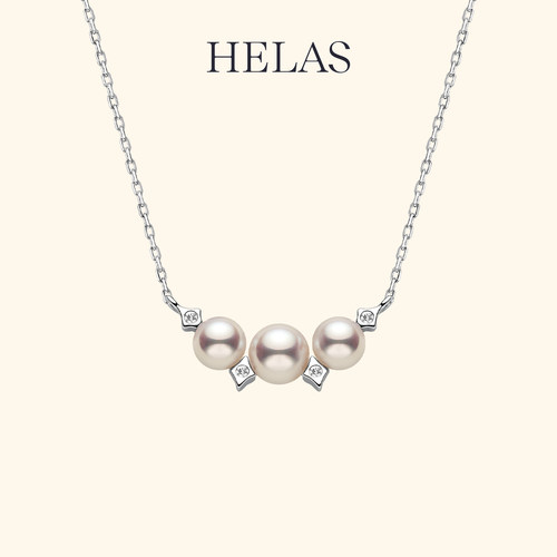 HELAS赫拉Akoya珍珠项链S925银