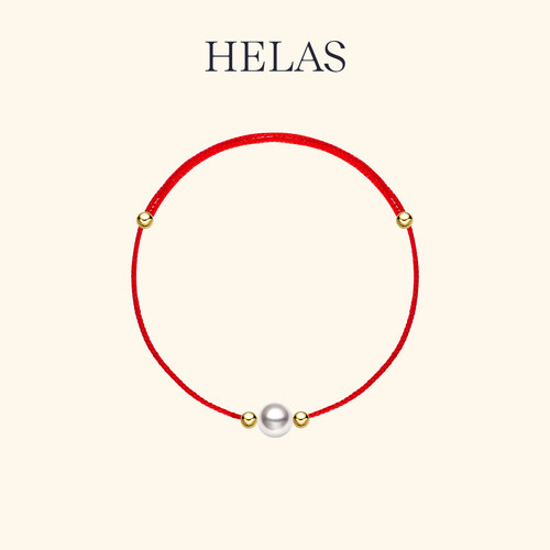 HELAS赫拉Akoya珍珠手绳18K黄金
