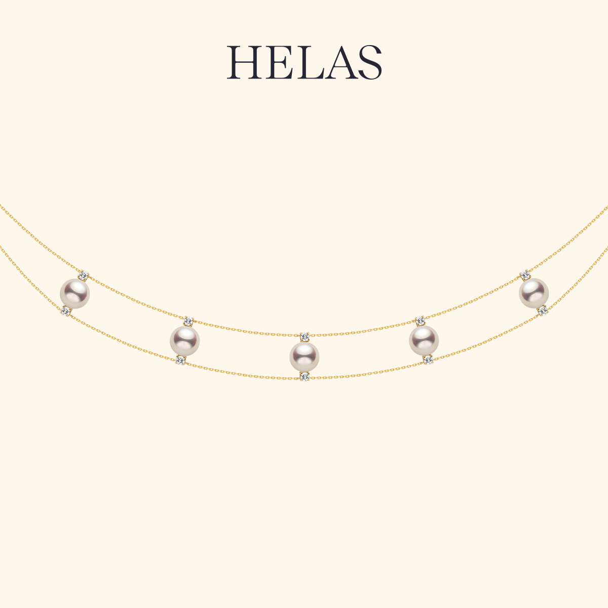 HELAS赫拉淡水珍珠14K金梦幻项链