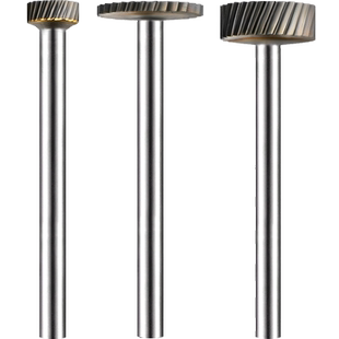 金鹰牌薄片A形钨钢磨头平面旋转锉t型圆柱T字型柄3mm开槽A1202M03