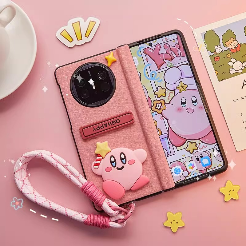 VIVOXFold3新款皮革保护壳萌趣