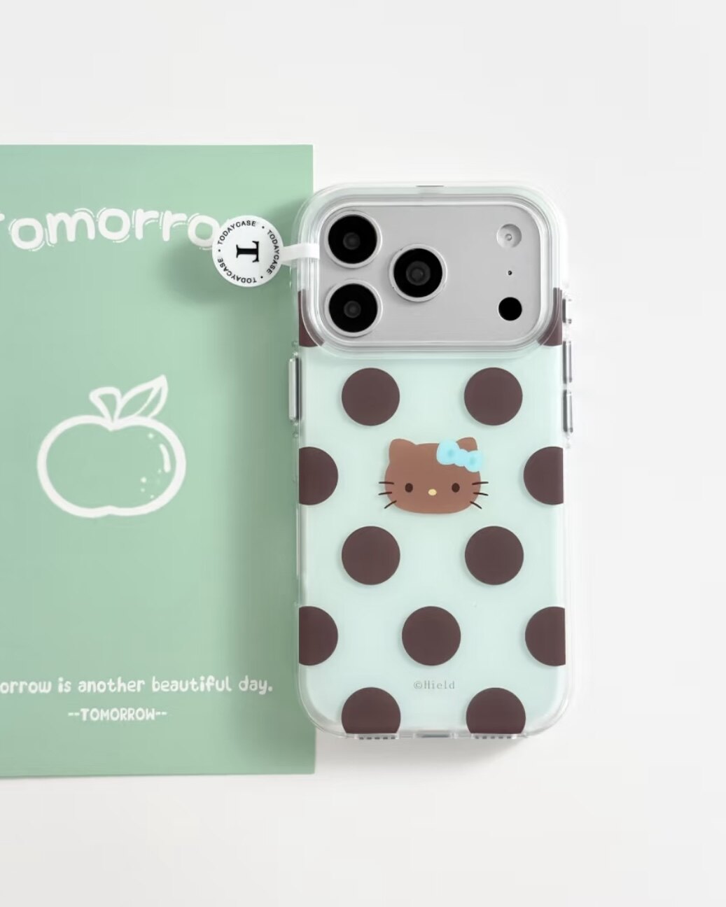 新款ins棕色波点Hellokitty手机壳适用iPhone17promax卡通可爱16promax全包防摔15pro软壳14 13磨砂