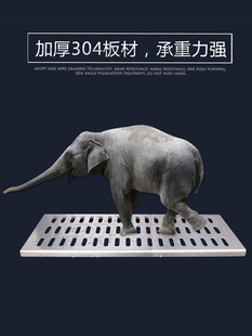 明下水道排水沟长方形排水30不锈钢槽地沟盖板沟地漏盖篦子4厨房