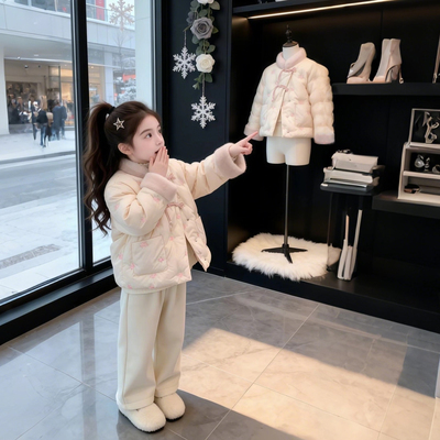 女孩国风棉衣新中式古风拜年服