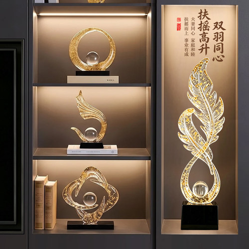 高级感小众电视柜酒柜装饰品