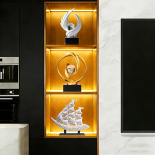 电视柜壁龛装饰品摆件客厅2026新款酒柜轻奢高档办公室玻璃展示柜