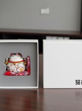 陶瓷招财猫挂件招福纳福
