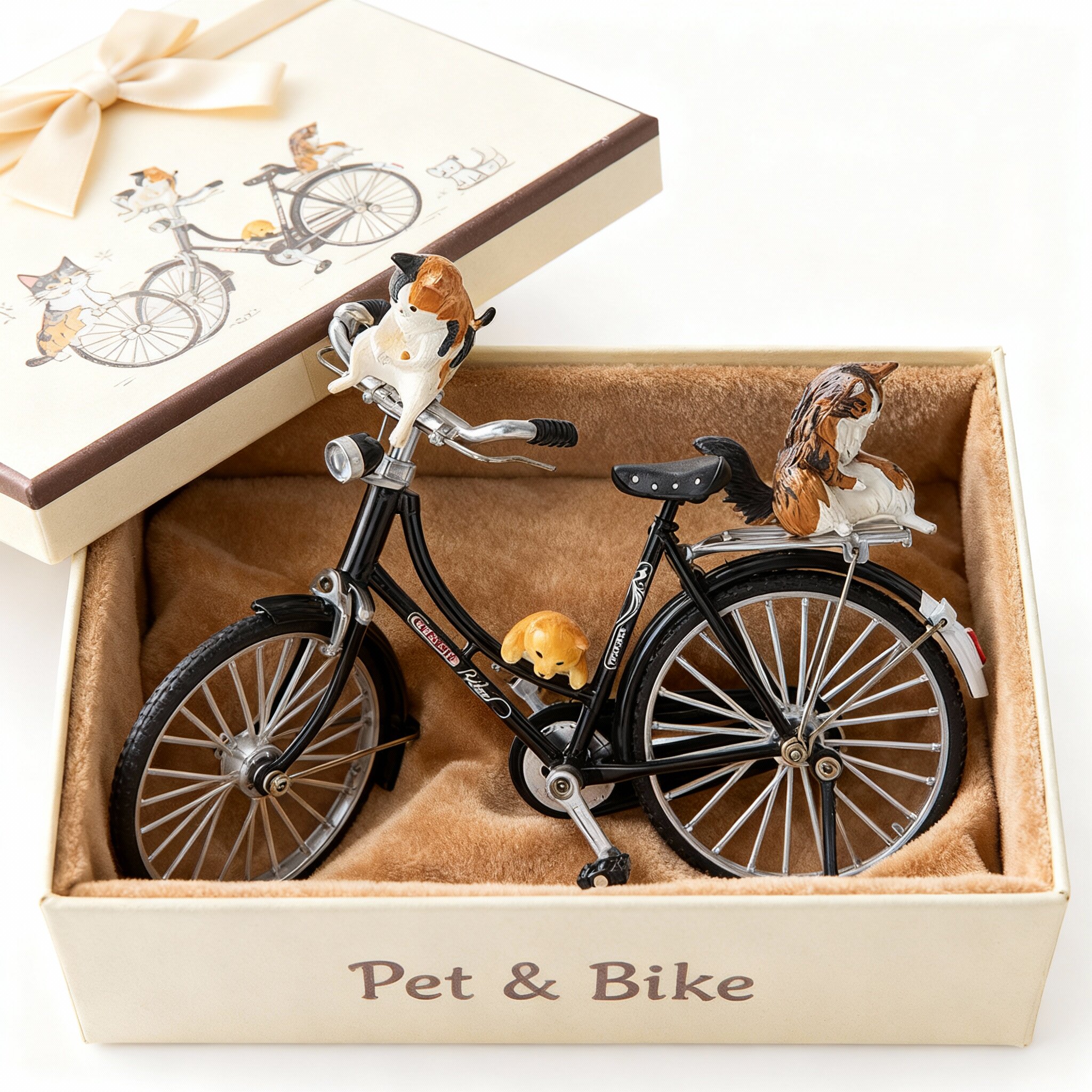 复古自行车模型摆件礼盒生日礼物