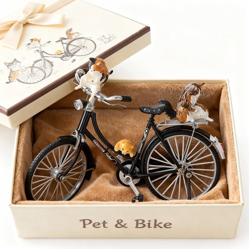 复古自行车模型摆件礼盒生日礼物