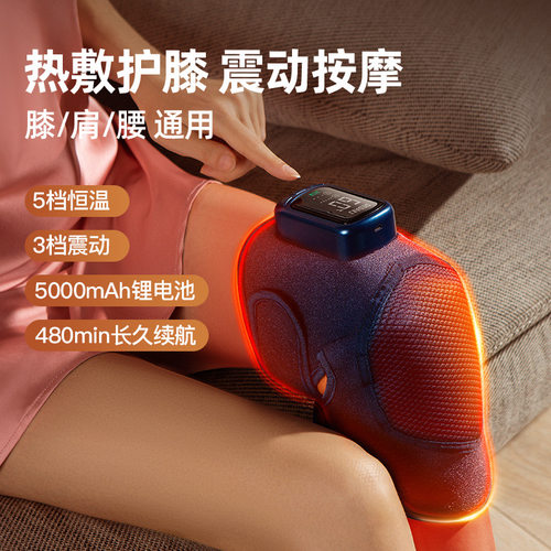 DEDAKJ 德迩杰电热护膝按摩器家用理疗仪膝盖关节老寒腿震动热敷