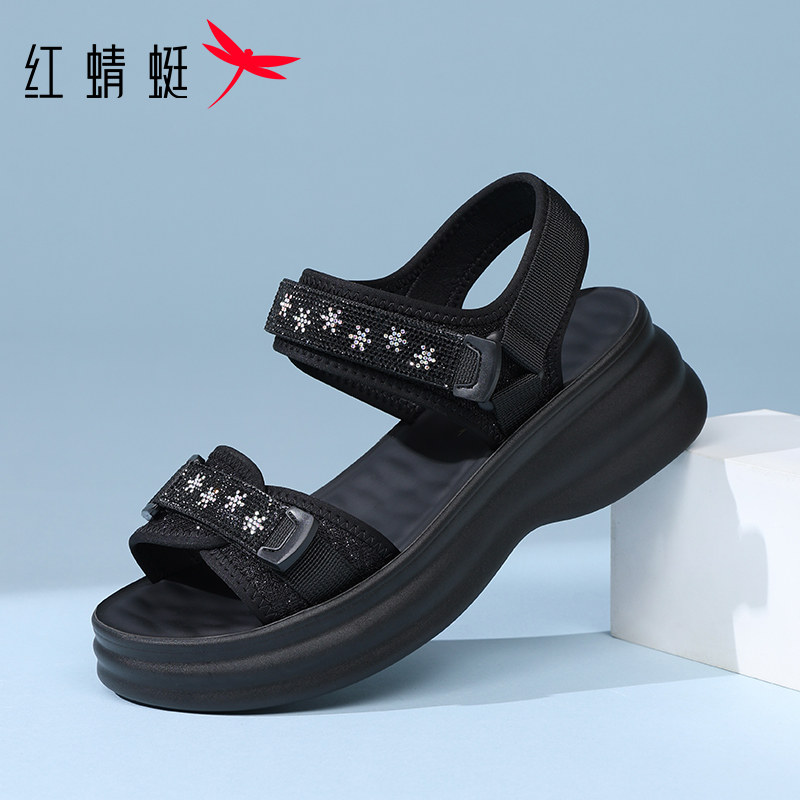 红蜻蜓2026新款夏季厚底增高图片