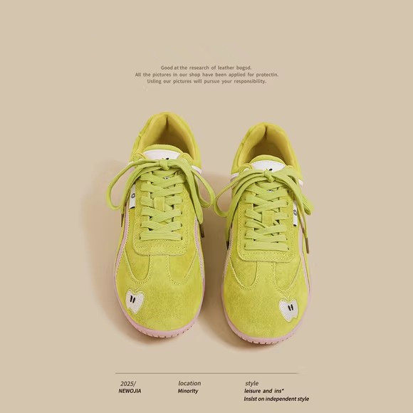 复古德训鞋女2025夏季新款薄款百搭绿色内增高阿甘休闲运动老爹鞋,女鞋,时尚休闲鞋,淘宝优惠券,粉丝福利购,淘宝优惠卷