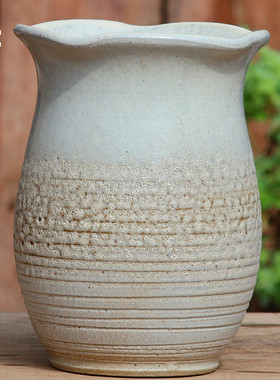 大口径多肉花盆陶瓷家用兰花盆绿萝盆室内透气粗陶盆老桩法师盆