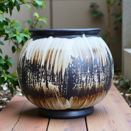 大口径花盆多肉兰花粗陶绿植陶罐