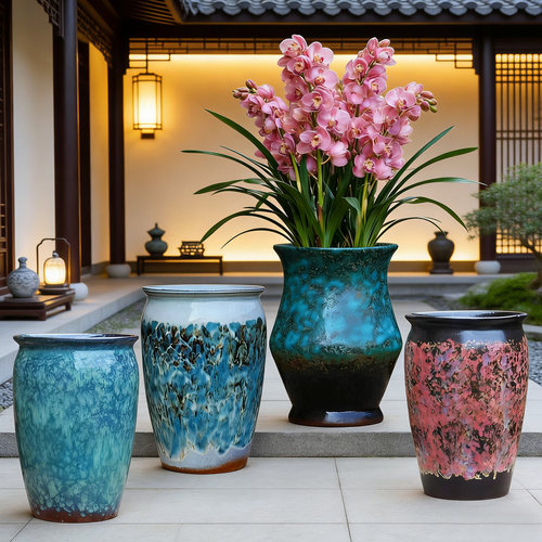 特大号粗陶兰花盆客厅庭院绿植盆
