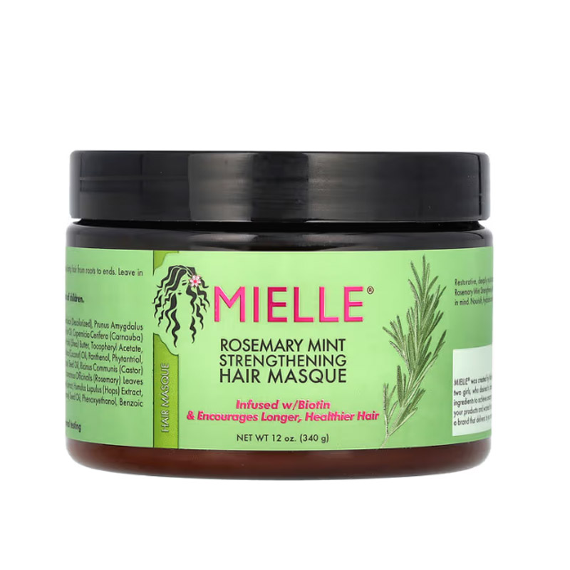 Mielle, Strengthening Hair Masque, Rosemary Mint, 12 oz(340