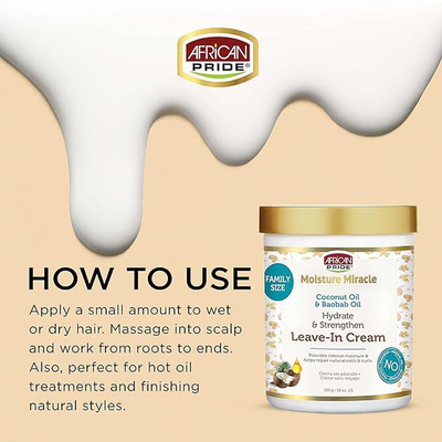 African Pride Moisture  Coconut Oi Leave-In Hair Cream 510g