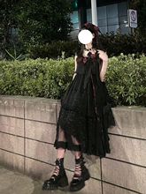 黑色玫瑰lolita连衣裙jsk花嫁洋装洛丽塔优雅可爱公主裙生日礼服