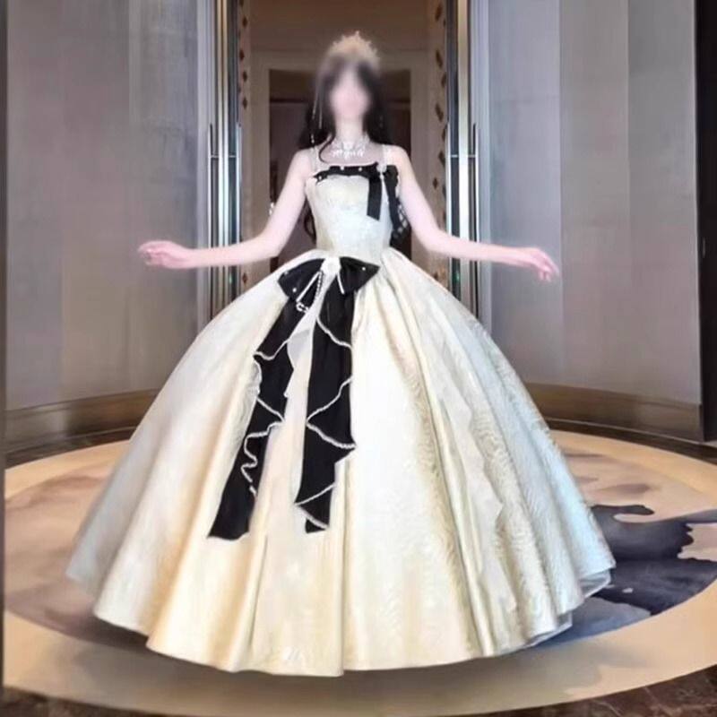 绝美晚礼服女洛丽塔高端轻奢小众学生日成人礼主持人公主裙高级感