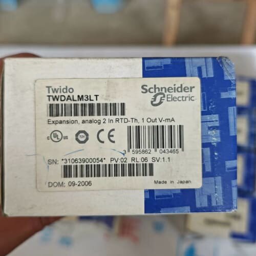施耐德Twido模块，型号TWDALM3LT，2路