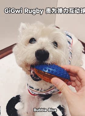 GiGwi贵为高弹力互动狗狗玩具球磨牙耐咬解闷西高地柯基边牧训练