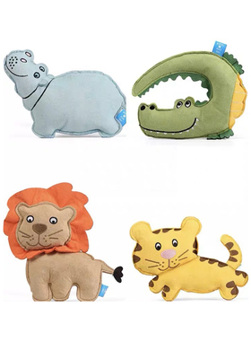 AIPET高品质耐咬发声宠物狗玩具解闷互动老虎狮子鳄鱼河马动物