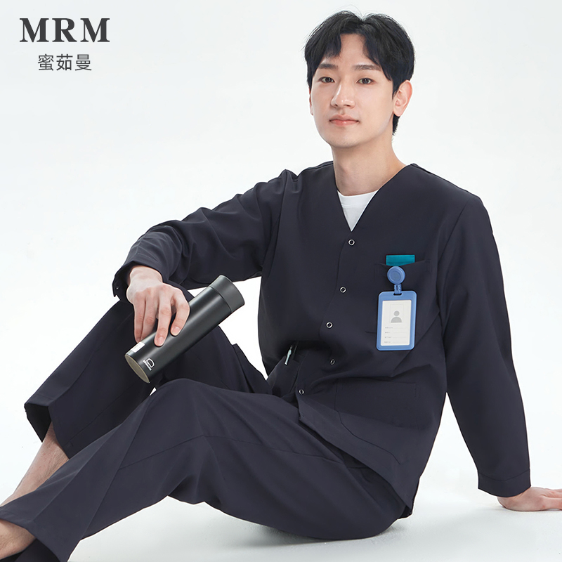 高端医护服男女开衫防静电工作服