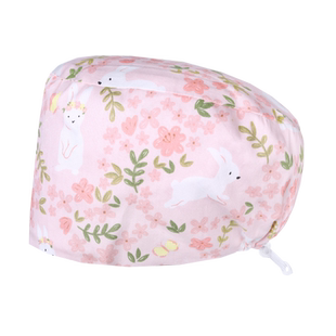 蜜茹曼手术帽女纯棉护士花帽子透气吸汗手术室专用帽口腔医生帽男