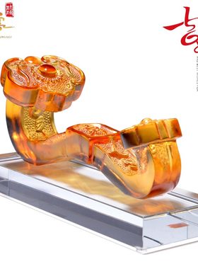 琉璃水晶摆件吉祥如意工艺品