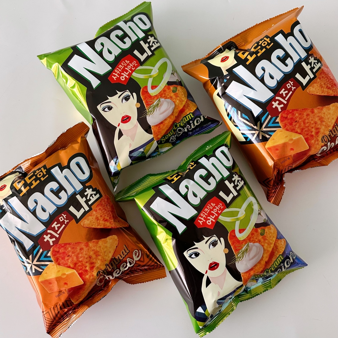 Nacho韩国好丽友干酪味玉米片芝士脆片酸奶油洋葱味