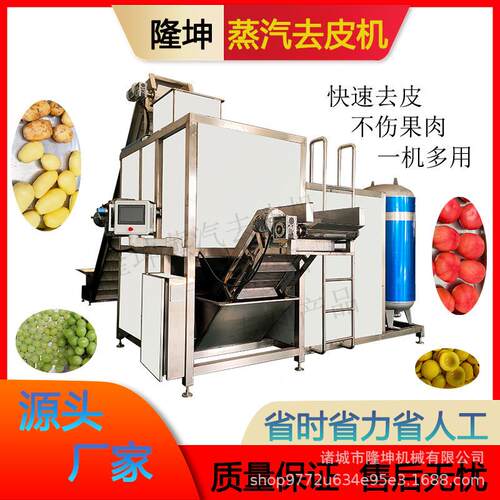 隆皮坤果蔬去皮机 TAH全自马动葡萄蒸汽去压皮机 铃薯红薯高温高