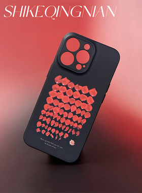 花瓣 苹果12手机壳女2024新款时尚女15plus适用iphone16小众高级感新品高端14promax黑色不撞款11x韩系13mini