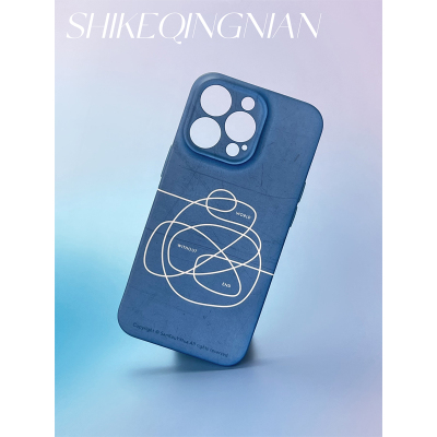 圆圆保护套圈圈艺术插画冷淡风