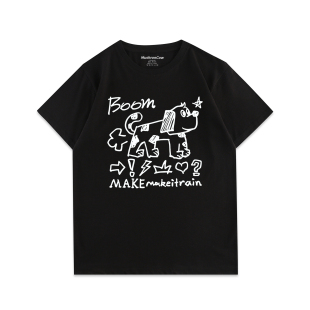 MushronCow原创印花短袖 MU642oom狗 T恤