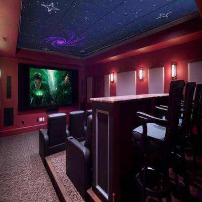 星空顶吊顶家庭影院ktv影音室走廊卧室天花流星七彩光纤满天星o